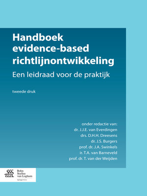 cover image of Handboek evidence-based richtlijnontwikkeling